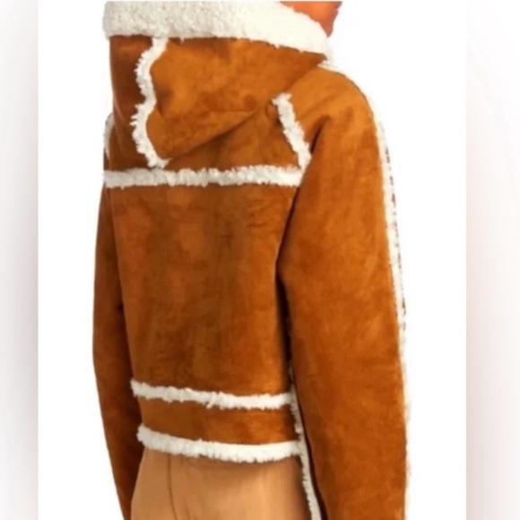 SOLD - Free People We The Free Vegan Exchange Shearling Jacket Coat XS BNWT - Picture 4 of 14